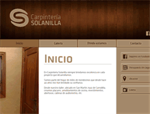 Tablet Screenshot of carpinteriasolanilla.com